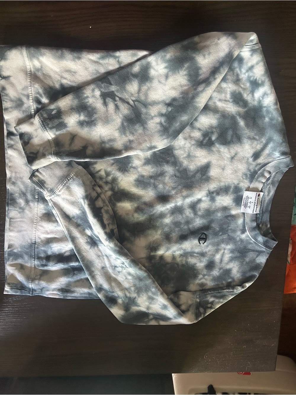 Champion Tie-Dye Crewneck Sweatshirt - Blueish & White